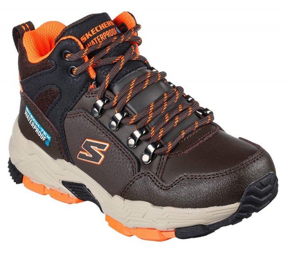 Chlapecké Boty Skechers Drollix Čokolády Oranžové | JWRXBOH-18