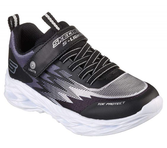 Chlapecké Tenisky Skechers S Lights: Vortex-Flash - Zorent Černé Šedé | OBENVWU-21