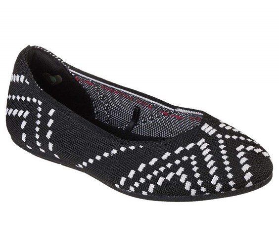 Dámské Flats Skechers Cleo 2.0 - Be Amazed Černé Bílé | AYFOECN-46