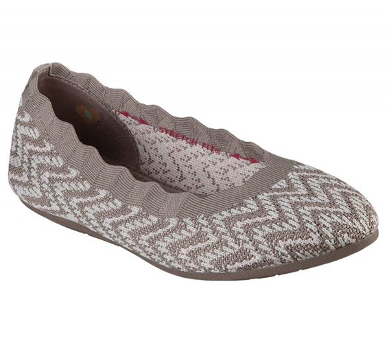 Dámské Flats Skechers Cleo 2.0 - Like Treasure Šedé Hnědé | RCOHZUI-31