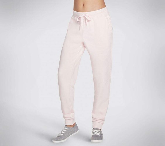 Dámské Kalhoty Jogger Skechers BOBS French Terry Růžové | GWZCQAD-12