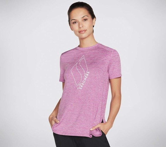 Dámské Tričko Skechers Apparel Diamond Blissful Růžové | LMYOHAS-97