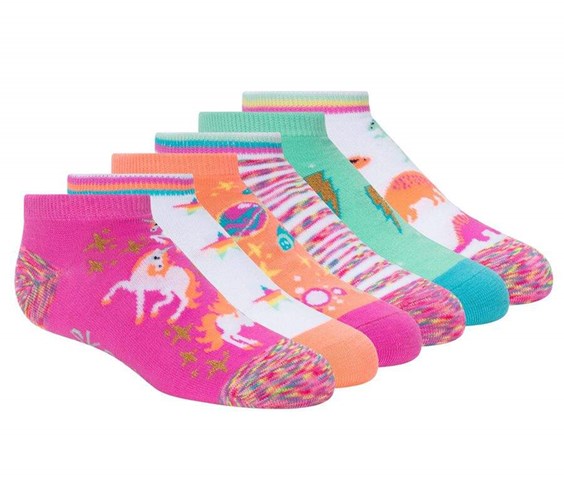Dívčí Ponožky Skechers Unicorn - 6 Pack Viacfarebný | WBRFCDQ-50