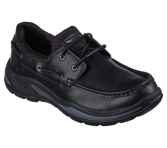 Pánské Boty Sebago Skechers Arch Fit Motley - Hosco Černé | MDFZNRY-68