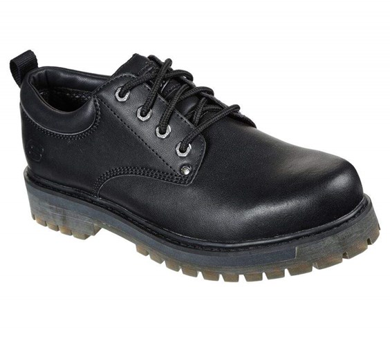 Pánské Oxfordky Skechers Alley Cats - Mesago Černé | TMZKBEL-20
