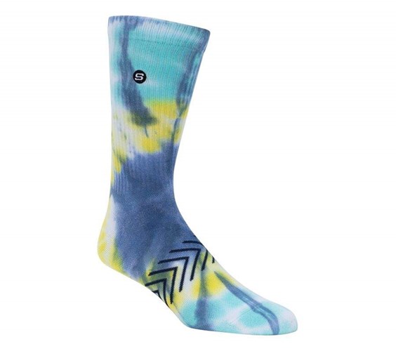 Pánské Ponožky Skechers Island Tie-Dye Crew - 1 Pack Viacfarebný | TPIDXHV-45
